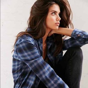 BDG XS BLUE OLLIE FLANNEL